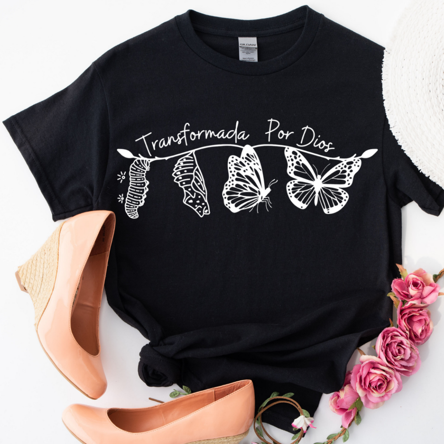 Transformada por Dios - Camisa Mujer