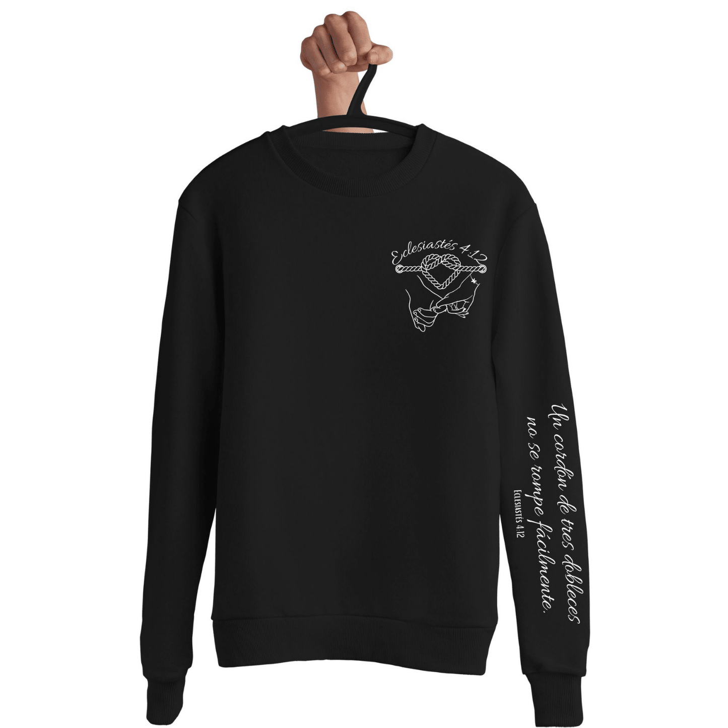 Un Cordón de Tres Dobleces – Eclesiastés 4:12 Sudadera Unisex