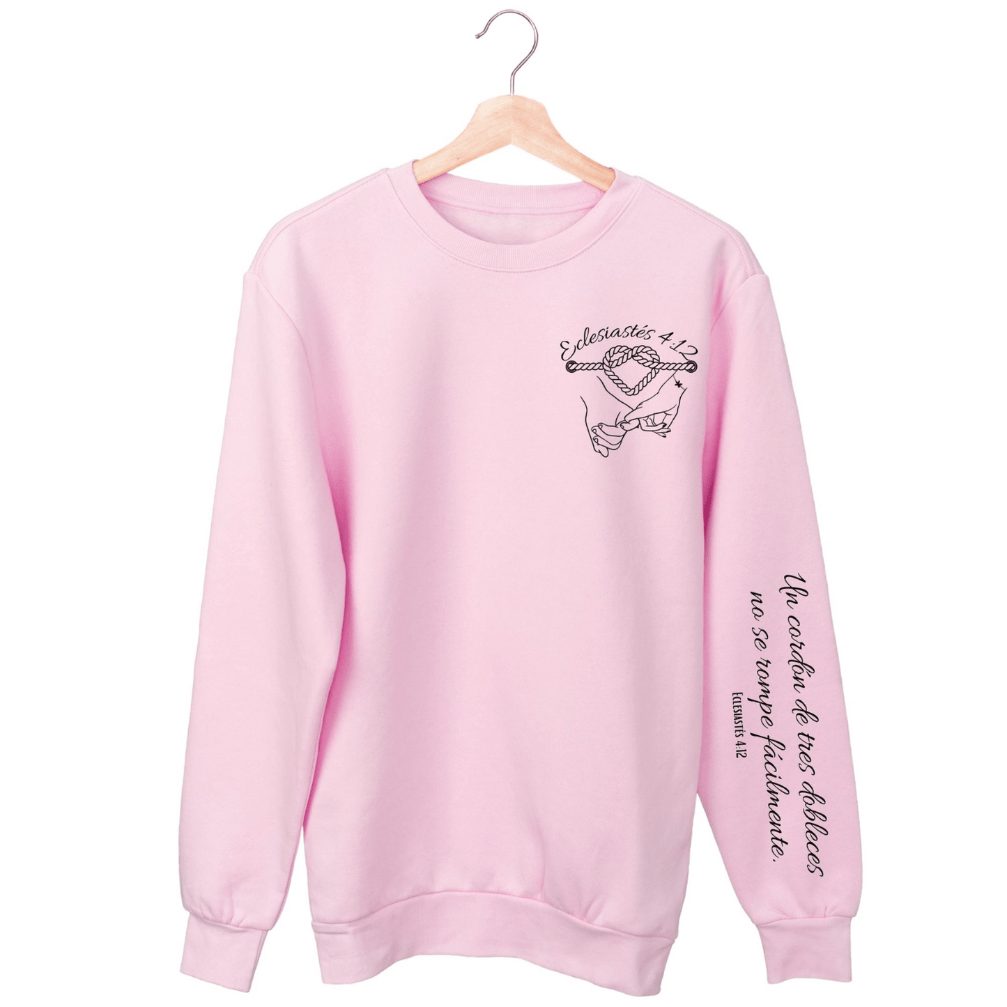 Un Cordón de Tres Dobleces – Eclesiastés 4:12 Sudadera Unisex