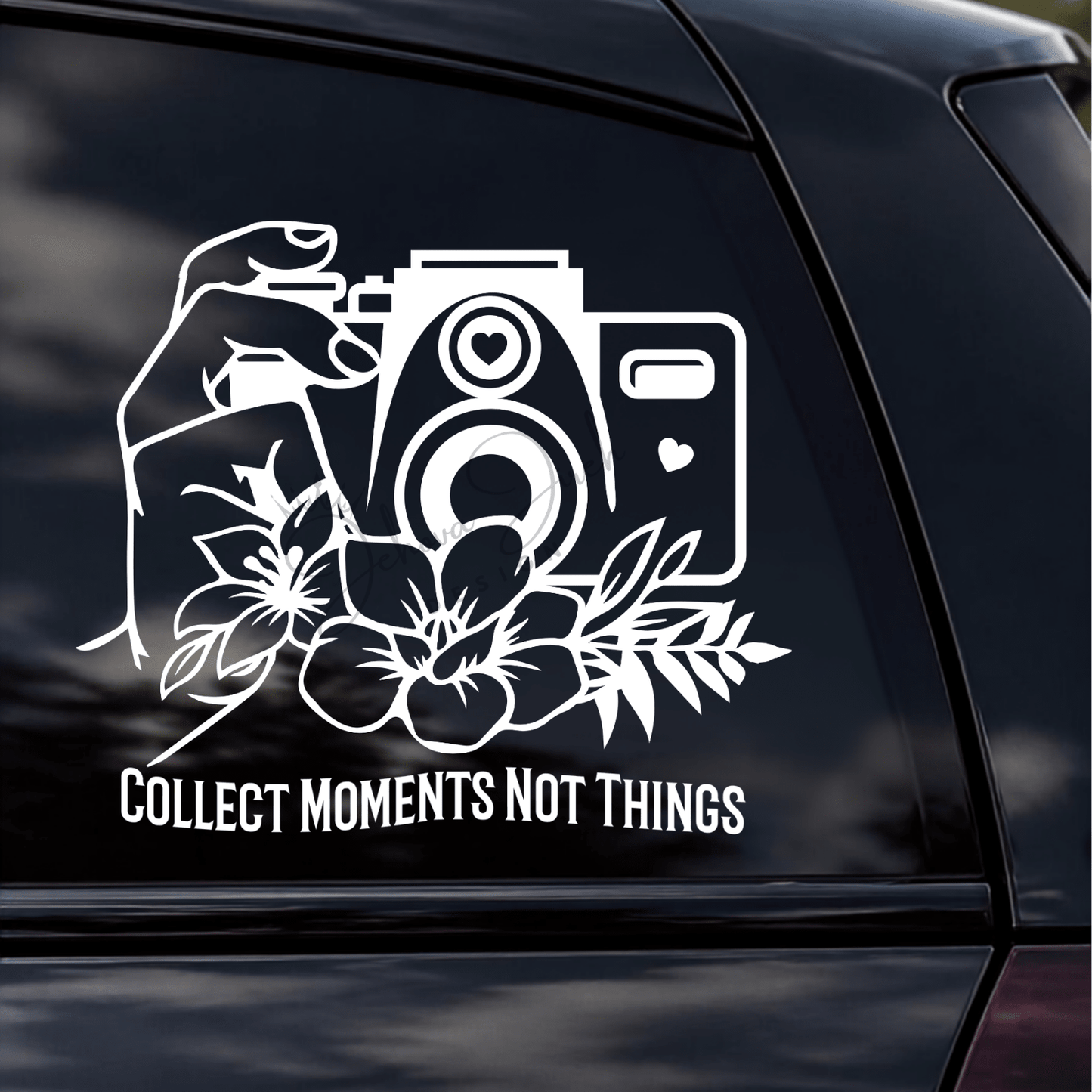 Collect Moments, Not Things – Premium Vinyl Decal