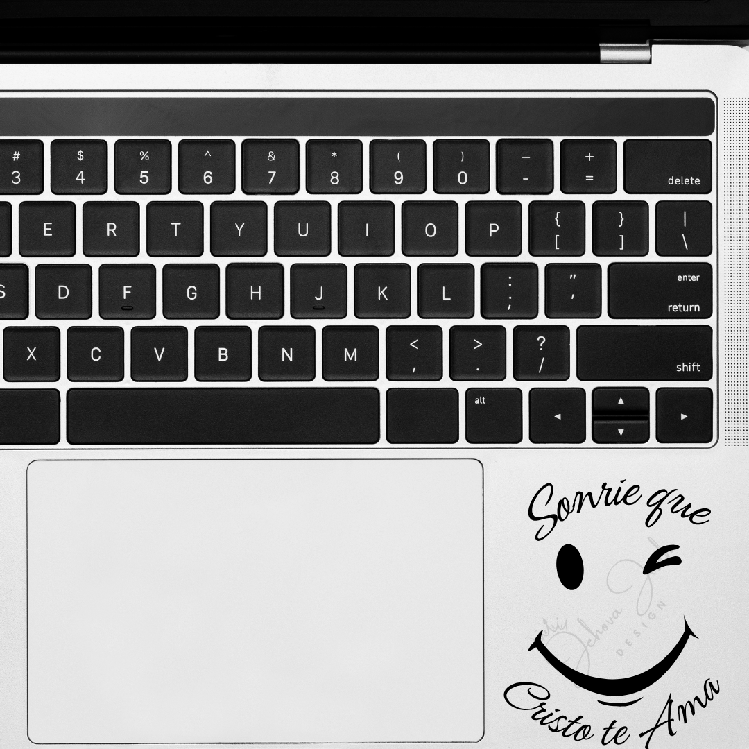 Sonríe Que Cristo Te Ama - Smile Face Christian Decal