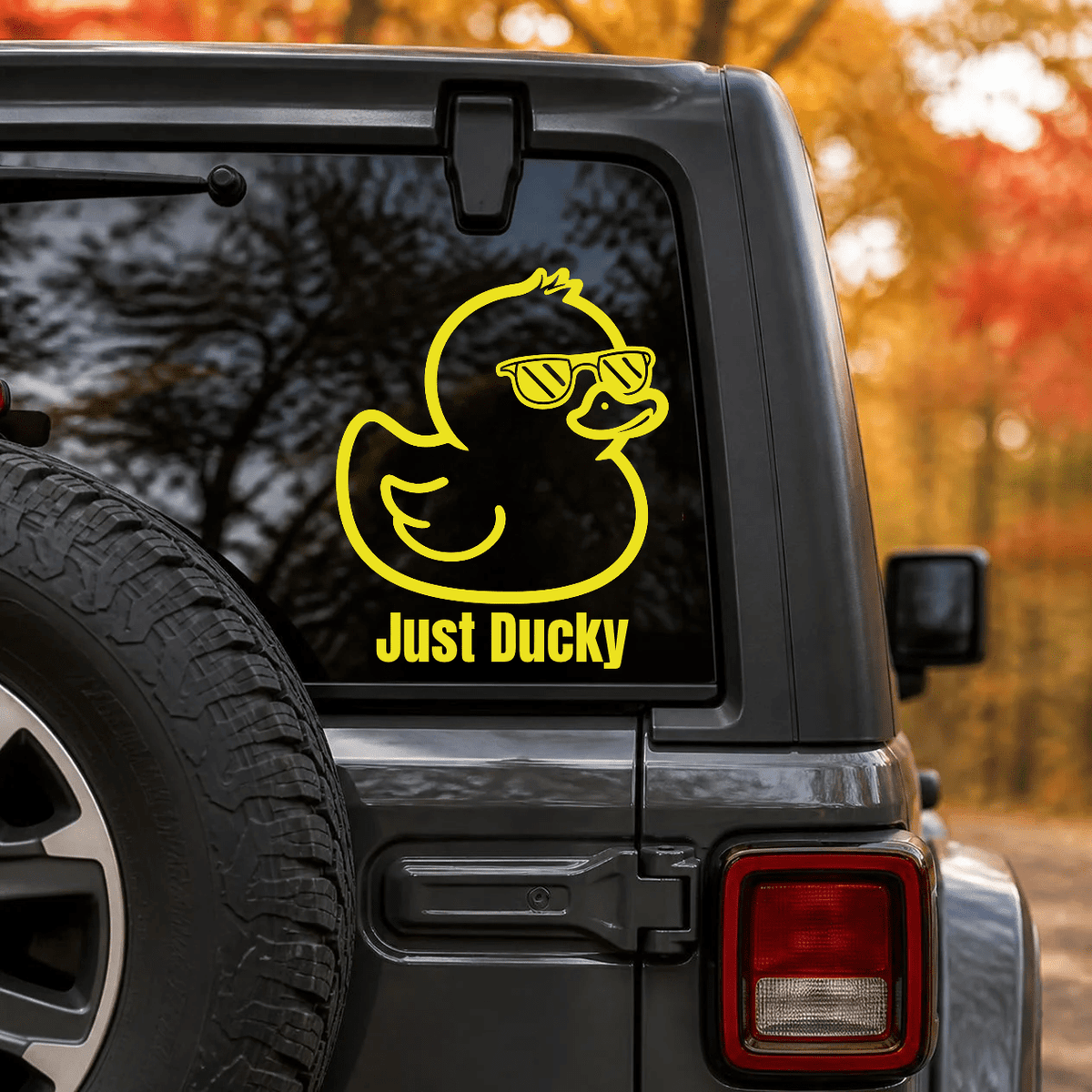 Just Ducky – Cute Duck Premium Vinyl Decal