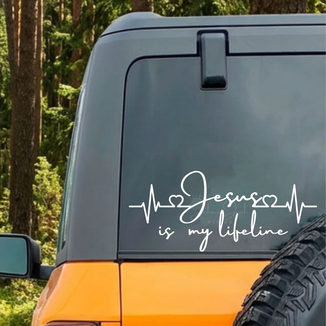 Jesus Is My Lifeline - Christian Decal