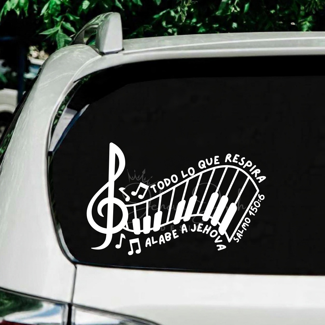 Todo Lo Que Respira Alabe a Jehová Salmo 150:6 - Decal Cristiano