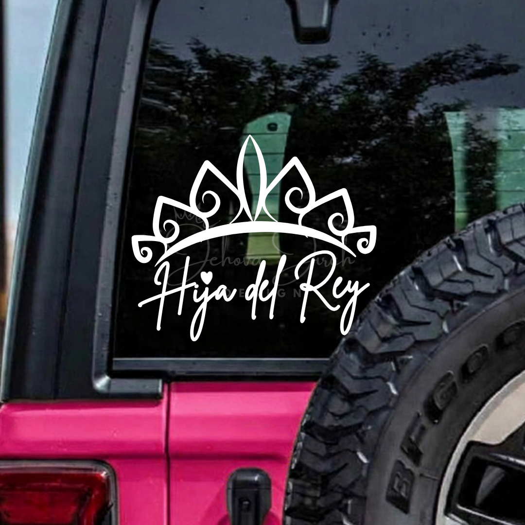 Hija del Rey - Decal Cristiano