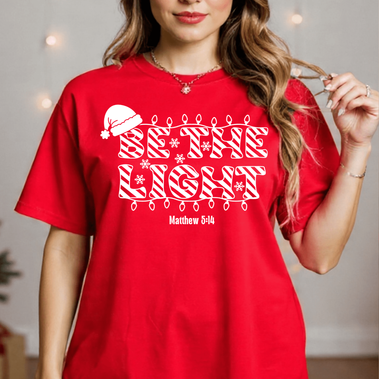 Be the Light Unisex Christmas Shirt