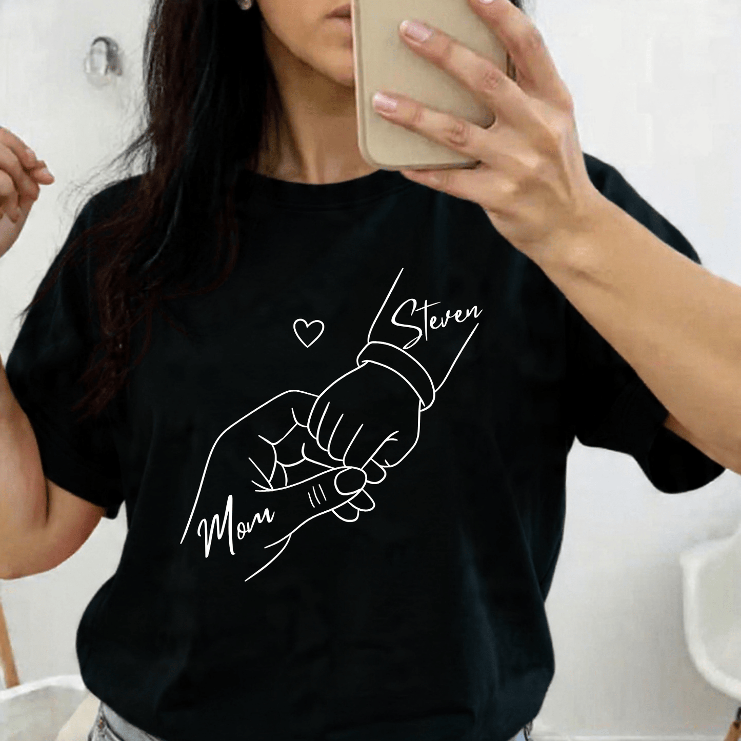 Personalized Mom Shirt - Baby Name