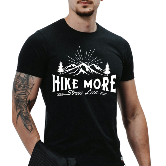 Hike More Stress Less Unisex T-Shirt