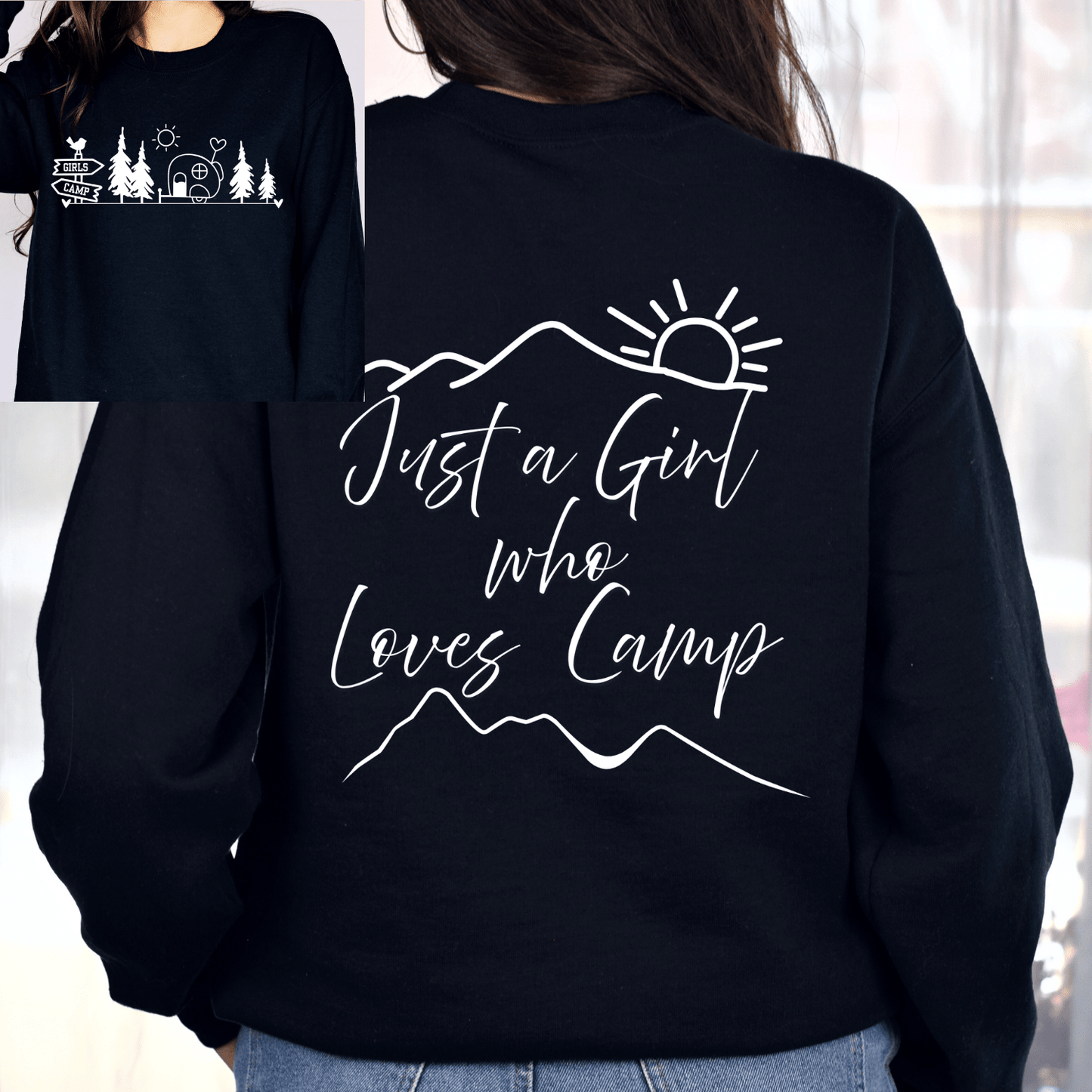 Just a Girl Who Loves Camp Unisex Sweatshirt