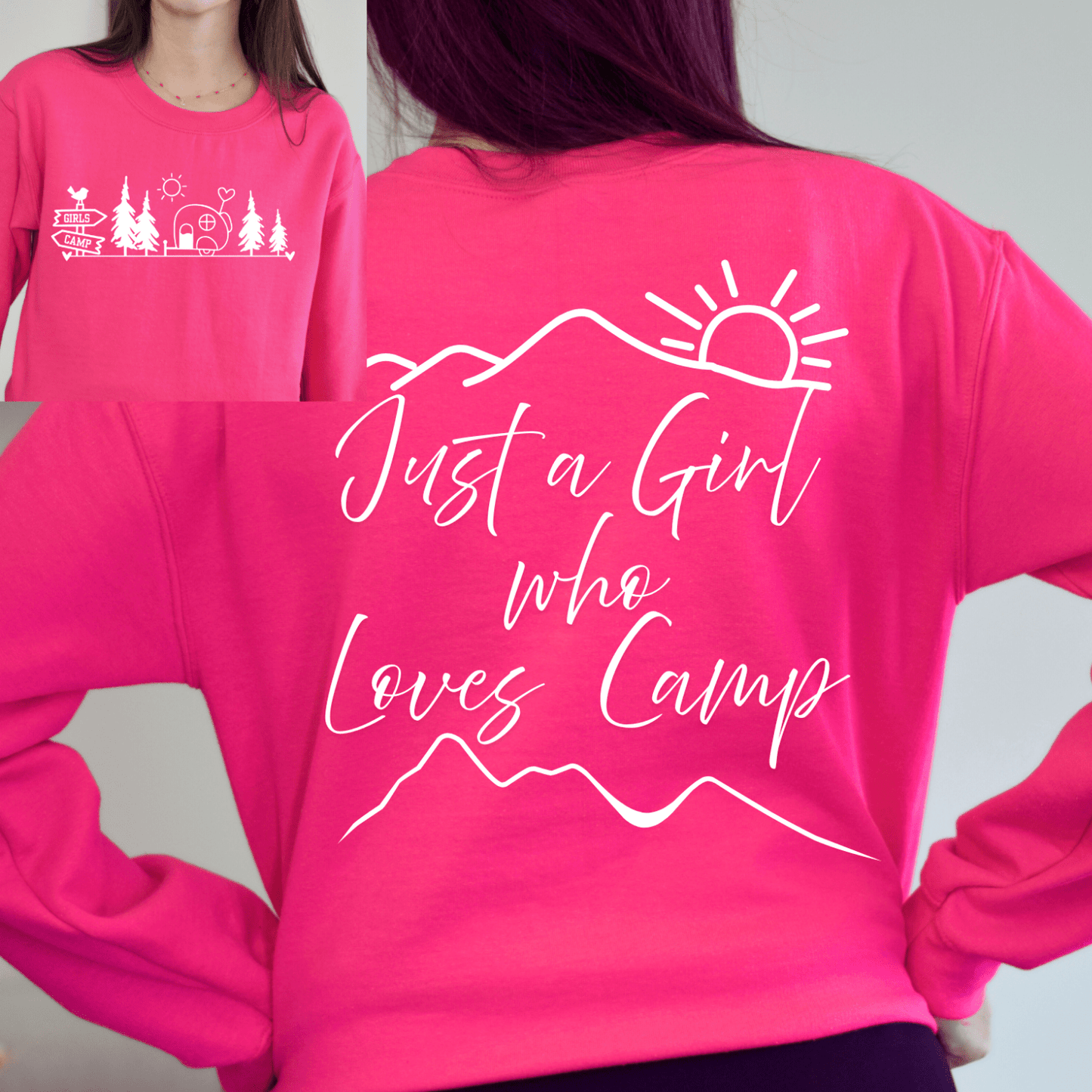 Just a Girl Who Loves Camp Unisex Sweatshirt